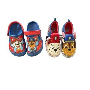 Paw Patrol Kids Shoes - Red and Blue set of 2